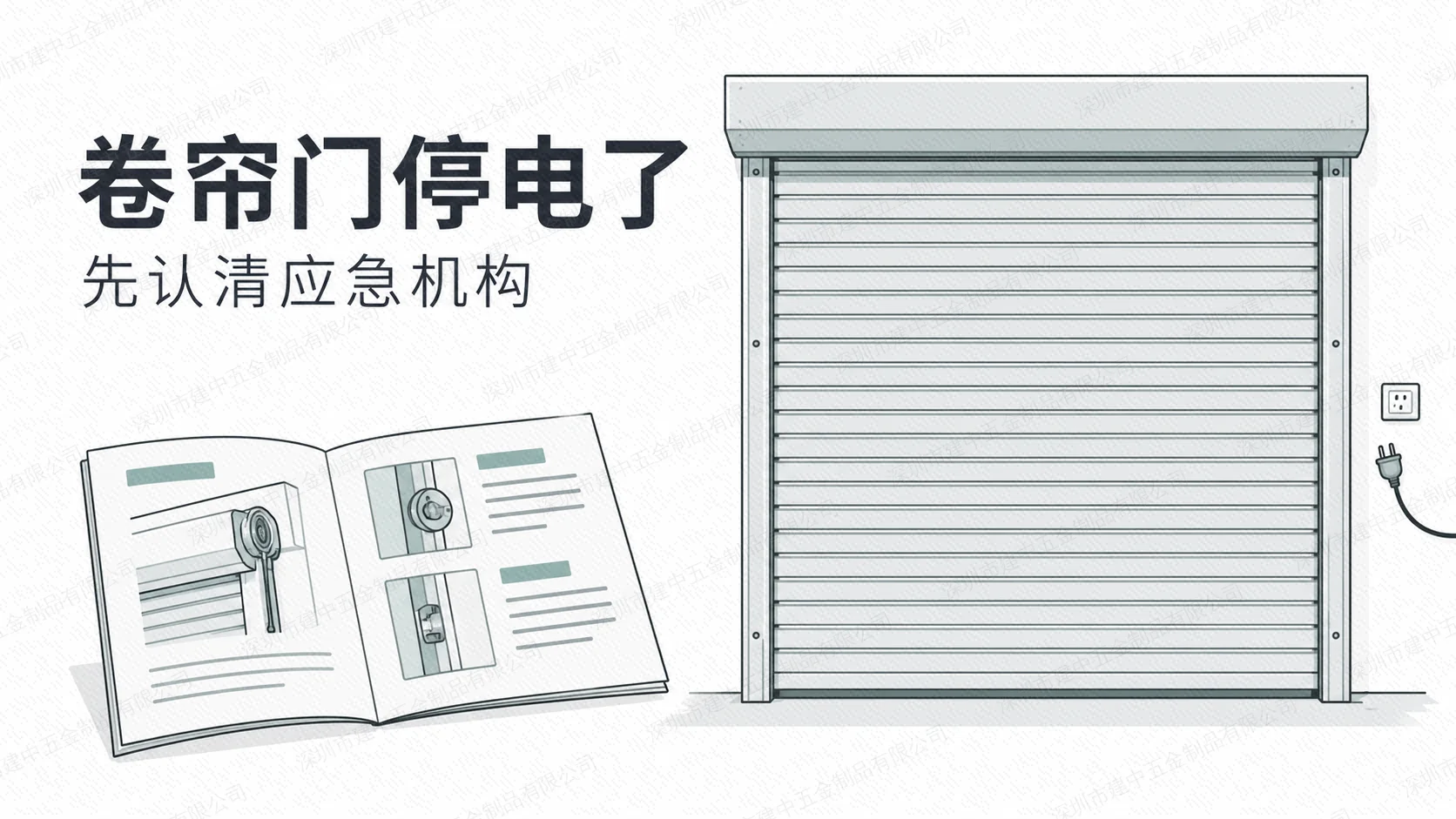 电动卷帘门停电后能直接拉开吗?先认清手动应急机构