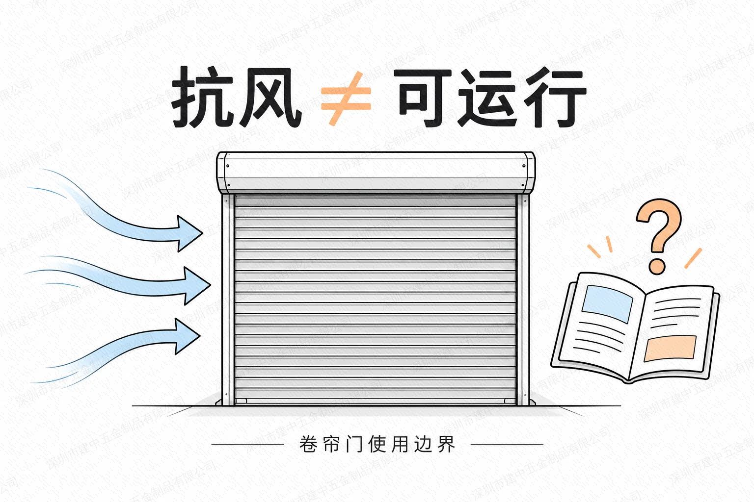 卷帘门标了抗风等级,大风天就能正常开关吗?