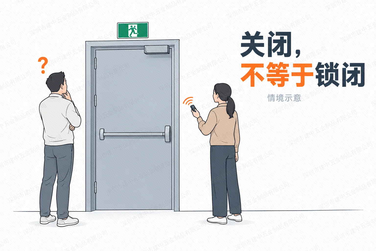 郑州暗访发现安全出口加装电磁锁,防火门关闭不等于锁闭
