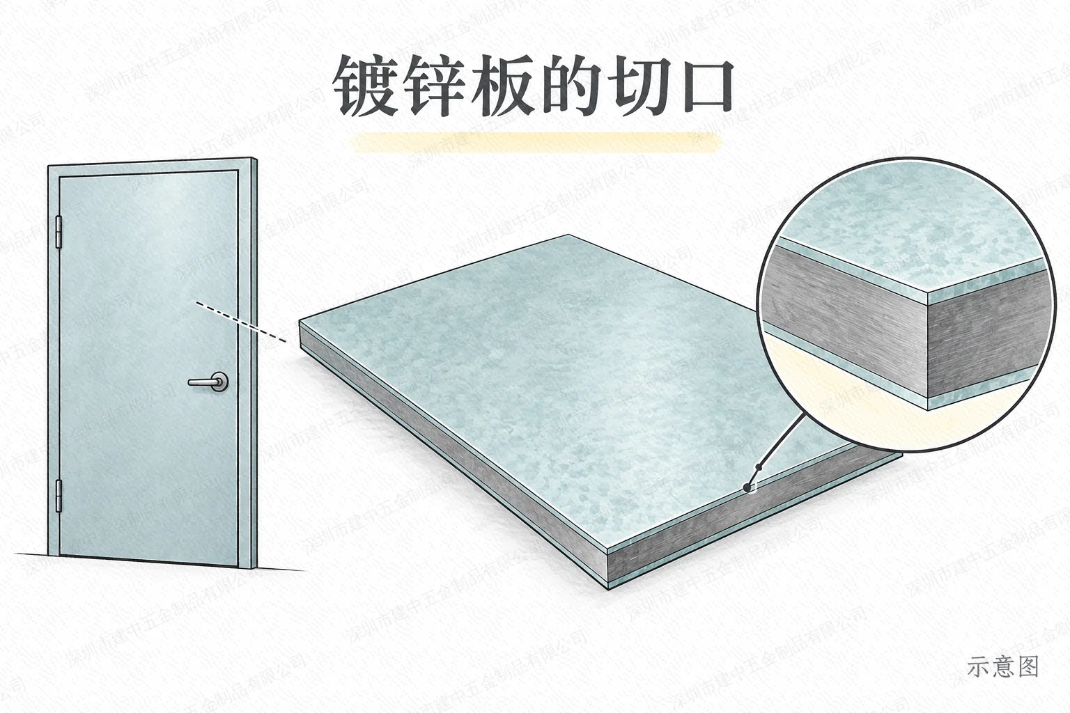 镀锌钢板切口露出钢材,为什么仍可能受到保护?