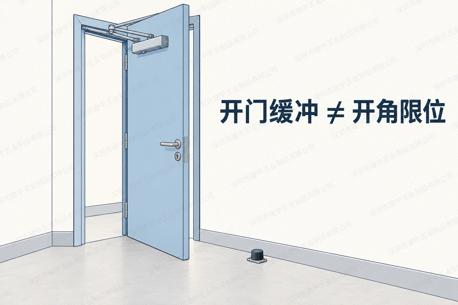 闭门器有开门缓冲,为什么仍不能代替门挡?