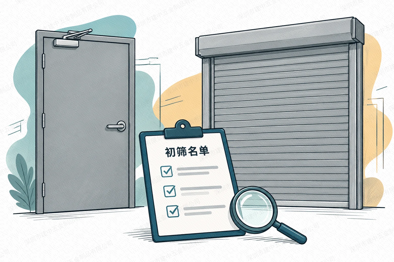 晋陵公示防火门及防火卷帘供应商初筛名单,正式入围工作仍属后续阶段