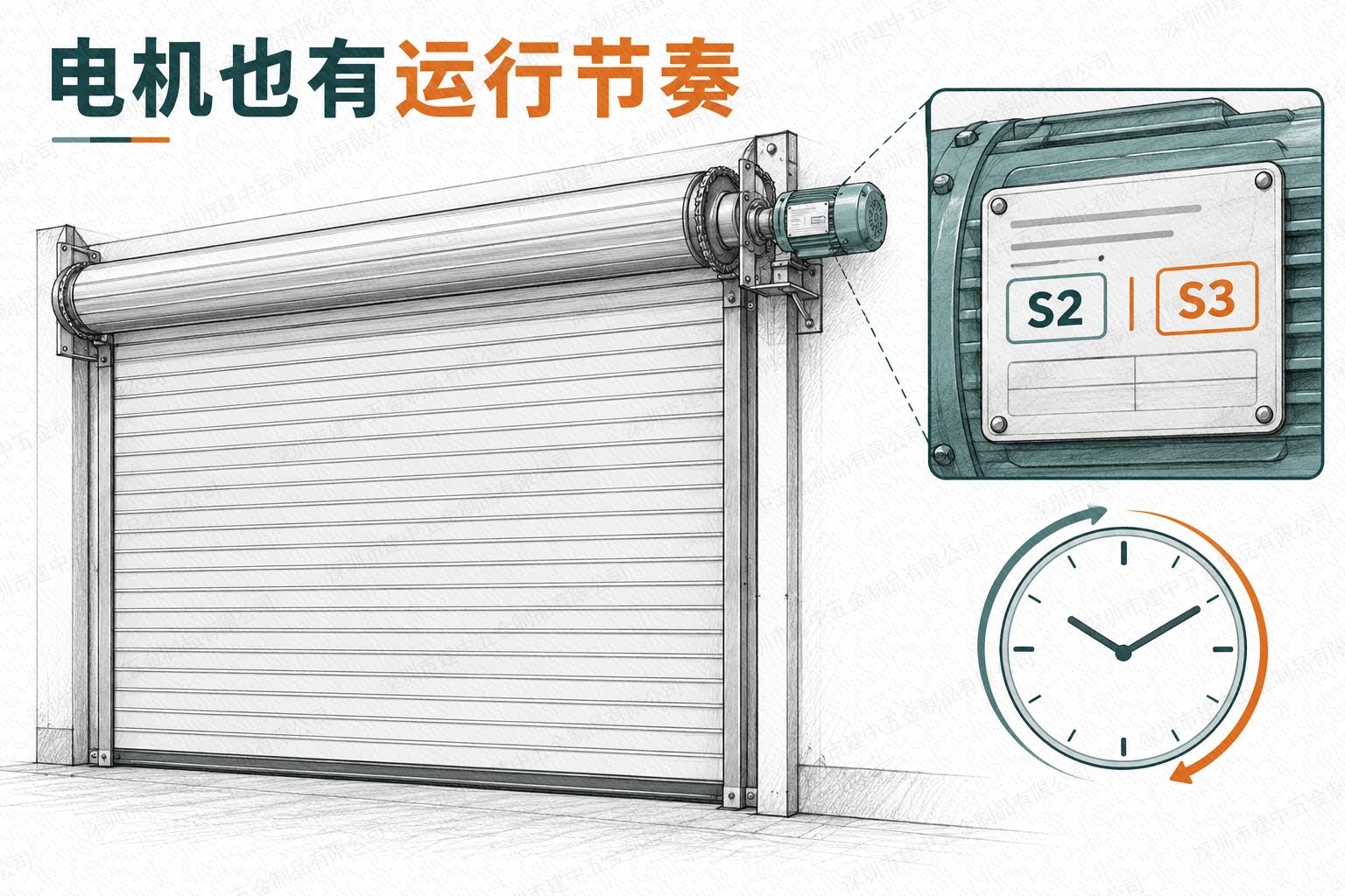 门用电机标注S2、S3,为什么不能只按全天开门次数选型?